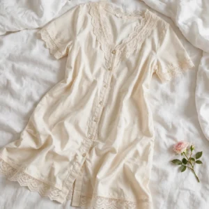 Blush Pink Cotton Nightdress