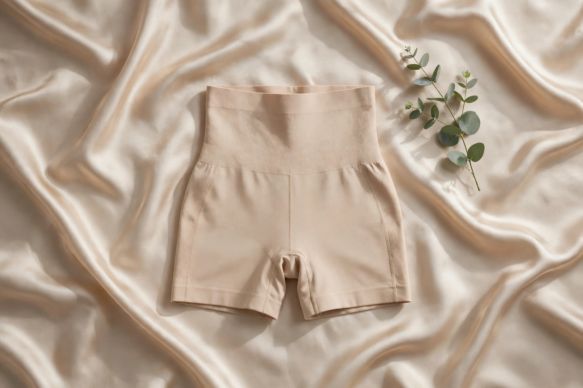 Blush Pink High-Waist Shaping Shorts